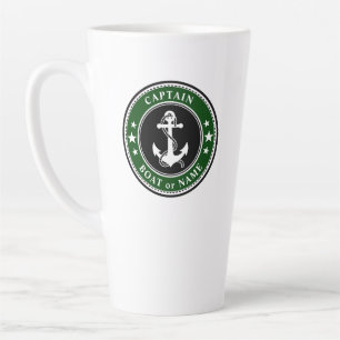 Schiffskapitän des Nautical Anchor oder Name des  Milchtasse