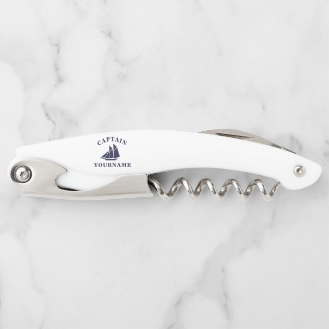 Schiffskapitän Personalisiert Bottle Opener Kellnermesser (Vorderseite)