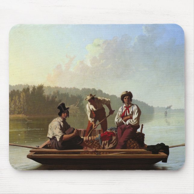 Schiffsleute am Missouri River Mousepad (Vorne)