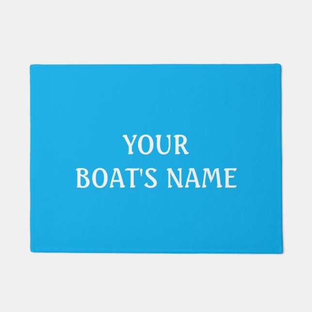 Schiffsname Dockmatte Fußmatte (Vorderseite)