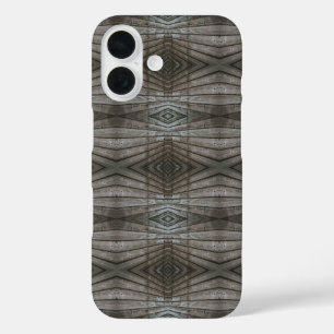 Schiffsplanken-Holzbretter Perspektive Südwest-Mus iPhone 16 Hülle