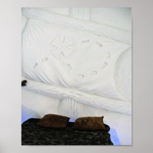 Schiffssaal im Hotel de Glace, Quebec, Kanada Poster