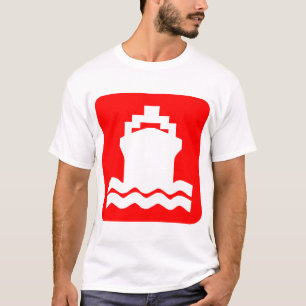 Schiffssymbol - Rot T-Shirt