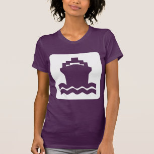 Schiffssymbol - Weiß T-Shirt