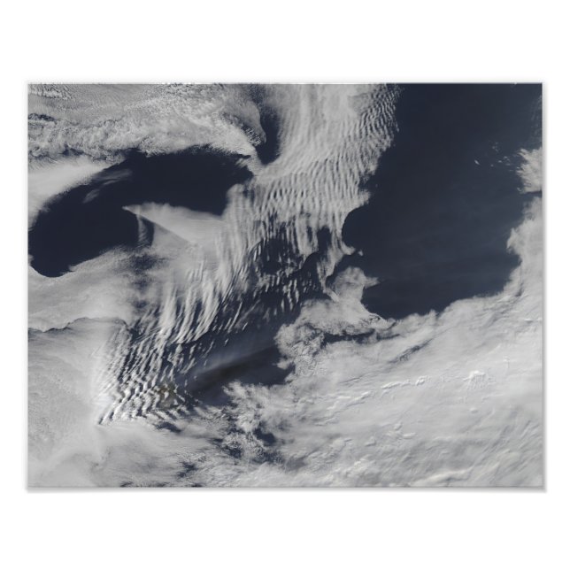 Schiffswellenförmige Wolken im Südindischen Ozean Fotodruck (Vorne)