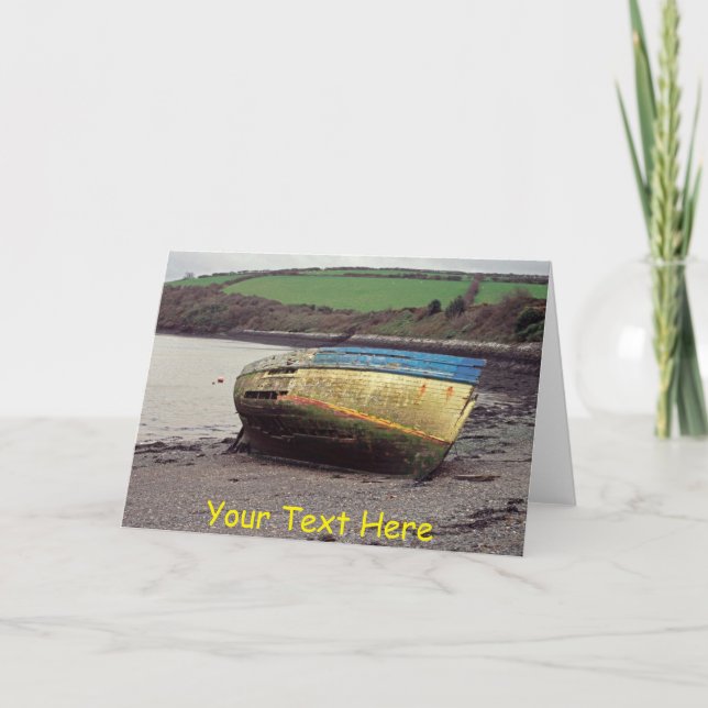 Schiffswrack, Cornwall, UK Karte (Vorderseite)