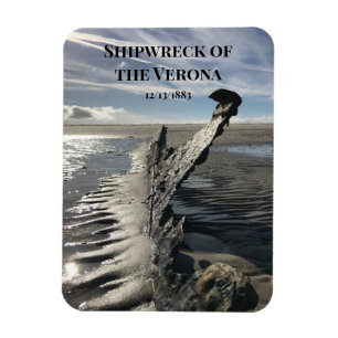 Schiffswrack der Verona, Spiekeroog, Ostfriesland Magnet