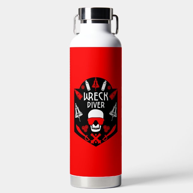 Schiffswrack-Divers Trinkflasche (Vorderseite)