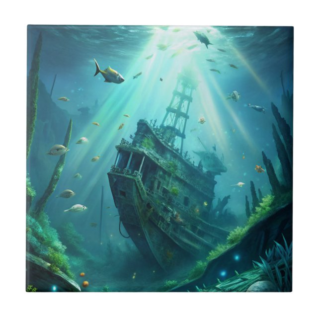 Schiffswrack Fliese (Vorderseite)