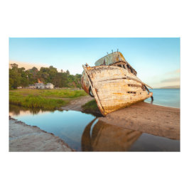 Schiffswrack Fotodruck