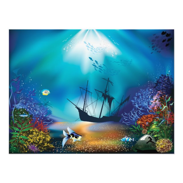 Schiffswrack Fotodruck (Vorne)