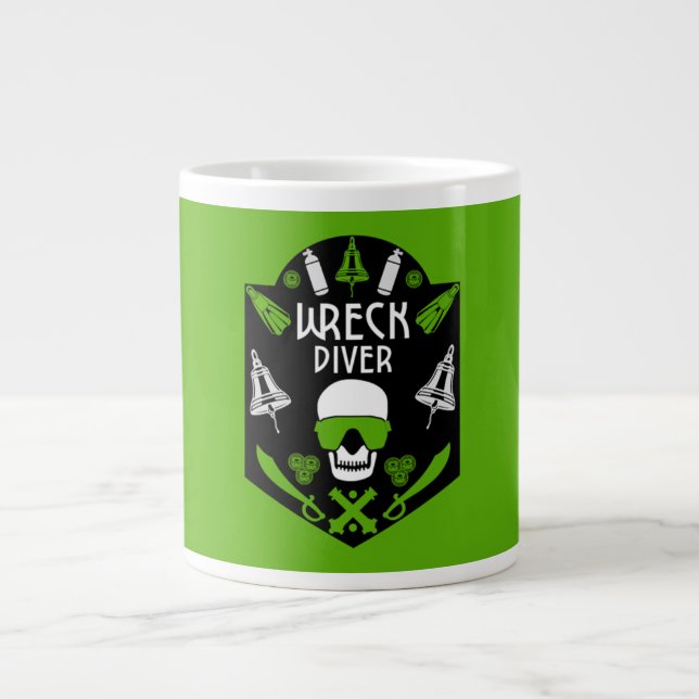 Schiffswrak Seetaucher Jumbo-Tasse (Vorderseite)