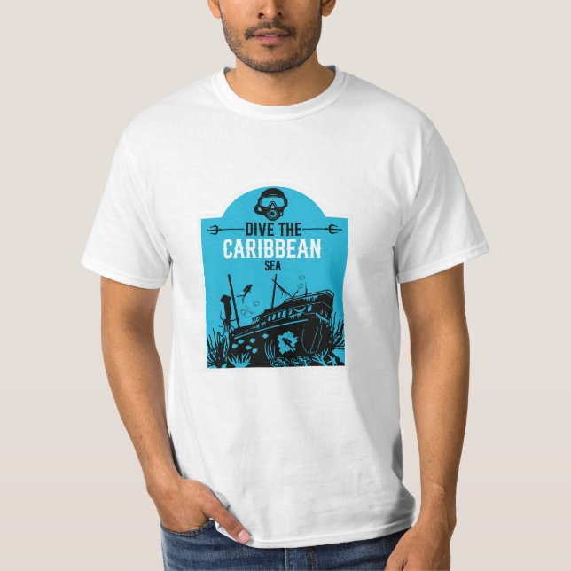 Schiffswrak Seetaucher T-Shirt (Vorderseite)