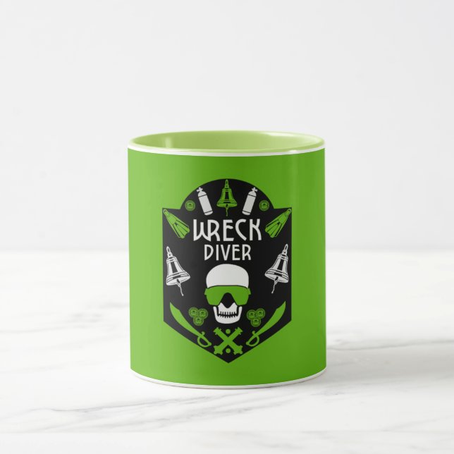 Schiffswrak Seetaucher Tasse (Zentrum)