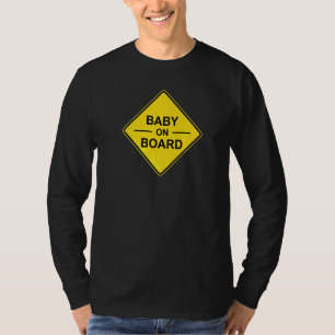 Schild Baby an Bord Schwangerschaft werdende Mutte T-Shirt
