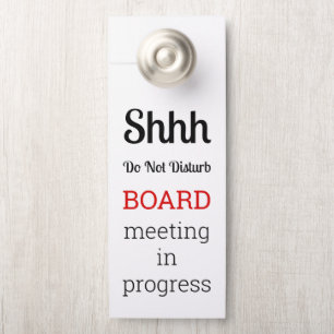 Schild Besprechung in Gange - Nicht stören