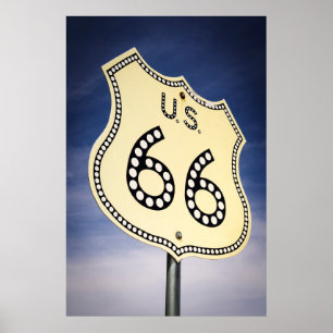 Schild der Autobahnroute 66