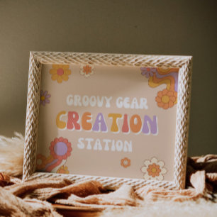 Schild der Groovy Gear Creation Station   Groovy P