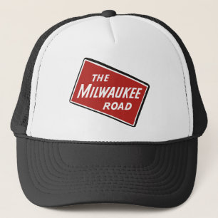 Schild der Milwaukee Road Eisenbahn 2 Truckerkappe