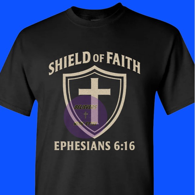 Schild des Glaubens - Christlich T-Shirt (Von Creator hochgeladen)