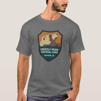 Schild des Grizzly Peak Nationalparks lustig T-Shirt