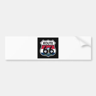 Schild des Missouri-Flaggen-Weg-66 Autoaufkleber