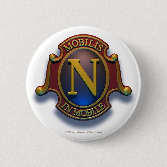 Schild des Nautilus-N durch David McCamant Button (Vorderseite)
