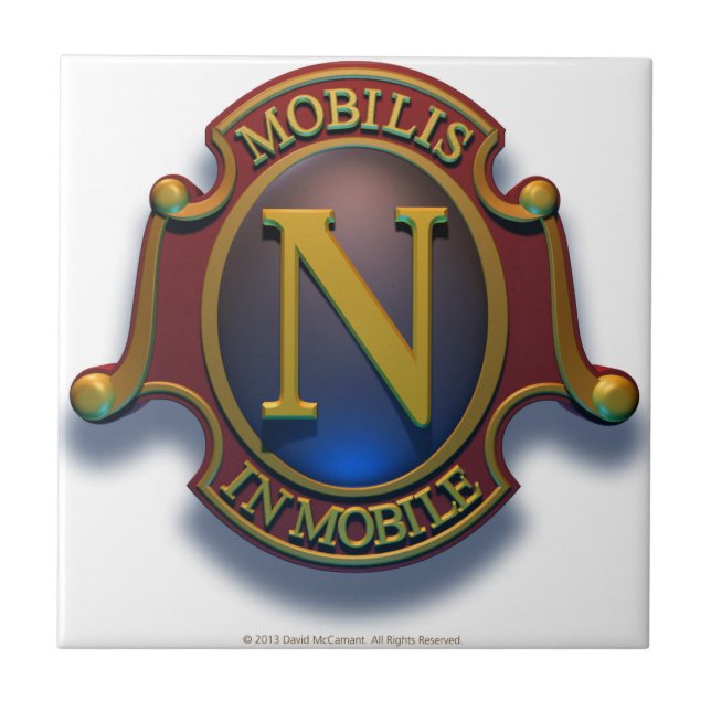 Schild des Nautilus-N durch David McCamant Fliese (Vorderseite)