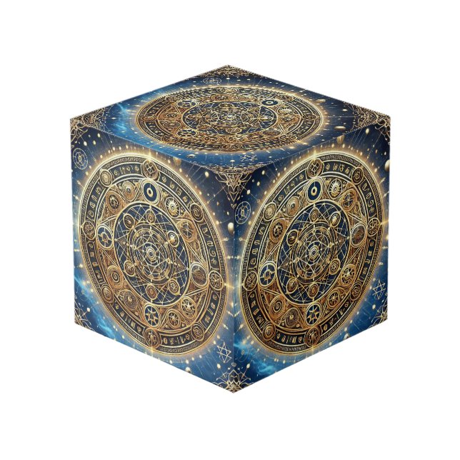 Schild des Schutzschilds des Sigil Cube durch ej g Würfel (Vorderseite Schrägansicht)