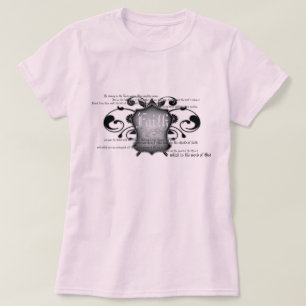Schild des T - Shirt der Frauen des Glaubens