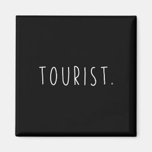 Schild für ausländische Touristen, das englische U Magnet