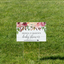 Schild für Babydusche