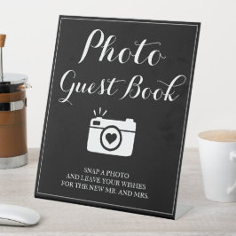 Schild für das Hochzeitstil-Foto