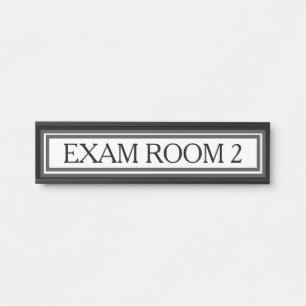 Schild für das Sprechzimmer des Arztes Schwarzes T