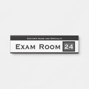 Schild für die Tür des Zahnarztuntersuchungszimmer