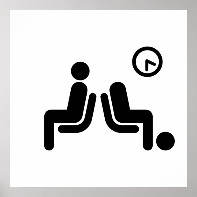 Schild für lange Wartezeit (Vorne)