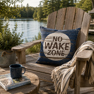Schild für zone ohne wellengang wetterfestes holzd kissen