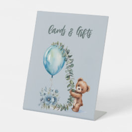 Schild "Karten und Geschenke" - Oh Junge Babydusch