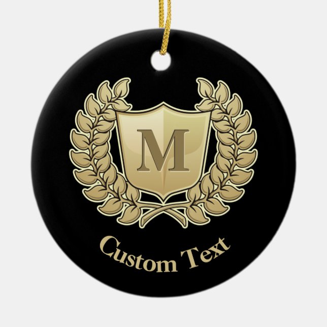 Schild Keramik Ornament (Vorne)