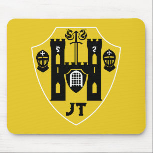 Schild mit anpassbaren Rittern Mousepad