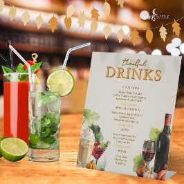 Schild mit dem Bar "Mated Floral Erntedank"