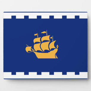 Schild mit der Flagge von Québec Fotoplatte