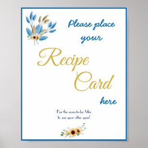 Schild mit der Rezeptionskarte platzieren