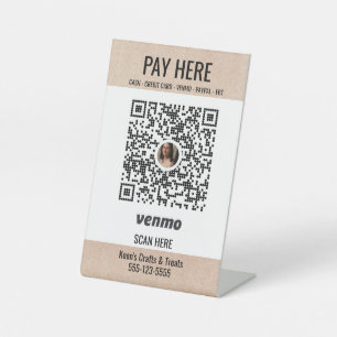 Schild mit QR-Code für das Kartenfeld anzeigen