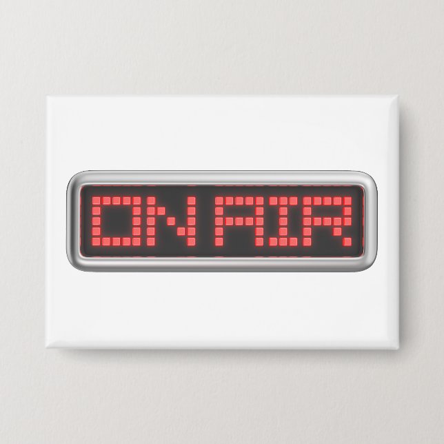Schild "ON AIR" Studio Button (Vorderseite)