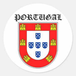 Schild Portugal Runder Aufkleber