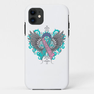 Schilddrüse-Krebs-coole Flügel Case-Mate iPhone Hülle