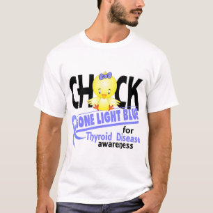 Schilddrüsenerkrankung Küken gegangene hellblaue T-Shirt