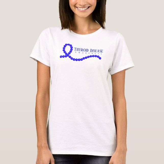 Schilddrüsenkrankheit Sensibilisierung für blaue R T-Shirt (Vorderseite)