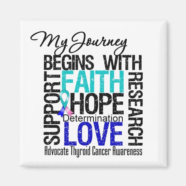 Schilddrüsenkrebs meine Reise beginnt mit FAITH Magnet (Vorne)